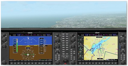 DA40 - 2D cockpit view
